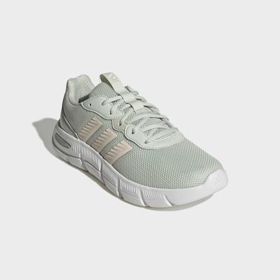 Walkingschuh ADIDAS SPORTSWEAR "CLOUDFOAM FLEX LACES", Damen, Gr. 40,5, linen grün, wonder weiß, halo grün, Textil, Schuhe Walkingschuh