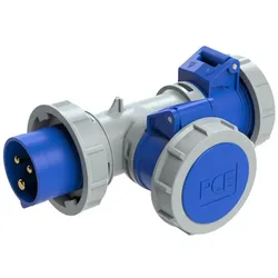 PCE 94326103 CEE 2-Wegekupplung 16A 3p mit Stecker IP67 (T-Connect)