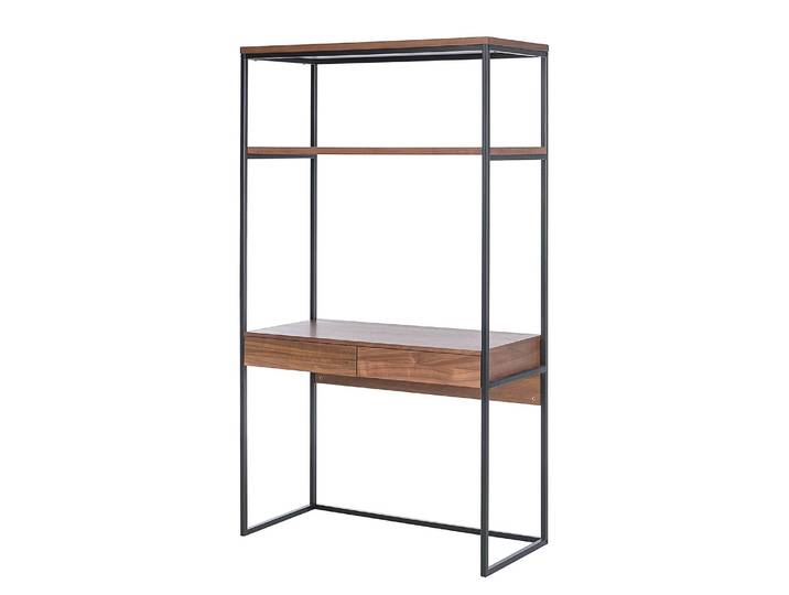 Imitation noyer / Noir 101 x 181 x 48cm Marron/Noir/Imitation noyer arbre/Noir