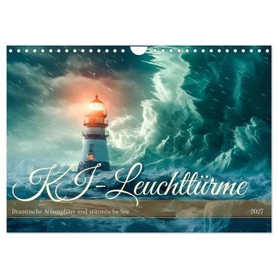 KI-Leuchttürme (Wandkalender 2027 DIN A4 quer), CALVENDO Monatskalender