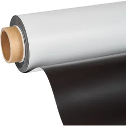 Magnetfolie zum Bedrucken, weiß 620 mm | 15 m | 1,1 mm, Ferrit, PVC