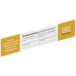 OBO Bettermann 7214734 Elektrotechnik-Warnschild (B x H) 250 mm x 43 mm 10 St.