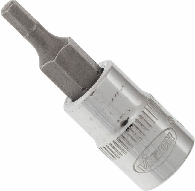 VIGOR Embout tournevis carré creux 6,3 mm (1/4