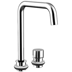 emco evo Waschtischarmatur, 2-Loch, Ausladung 180mm, nicht verschließbares Ablaufventil, 958300100