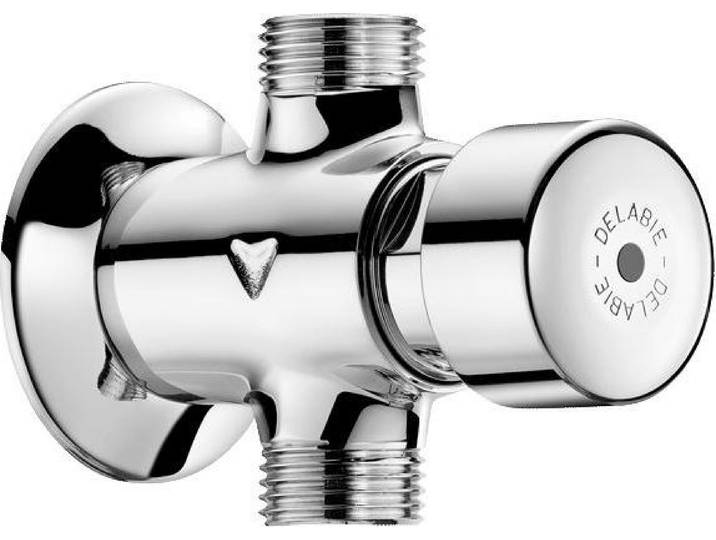 Robinet d'urinoir temporisé Tempostop DELABIE M1/2' droit + rosace - 777000