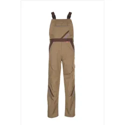 Planam, Arbeitshose, Latzhose khaki/braun/zink 50 52 (50, 52)