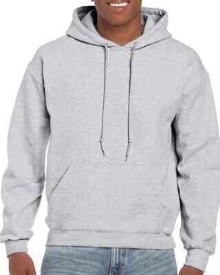 Gildan G125 DryBlend Hooded Sweatshirt in Ash size Small   Cotton Polyester 12500, G12500