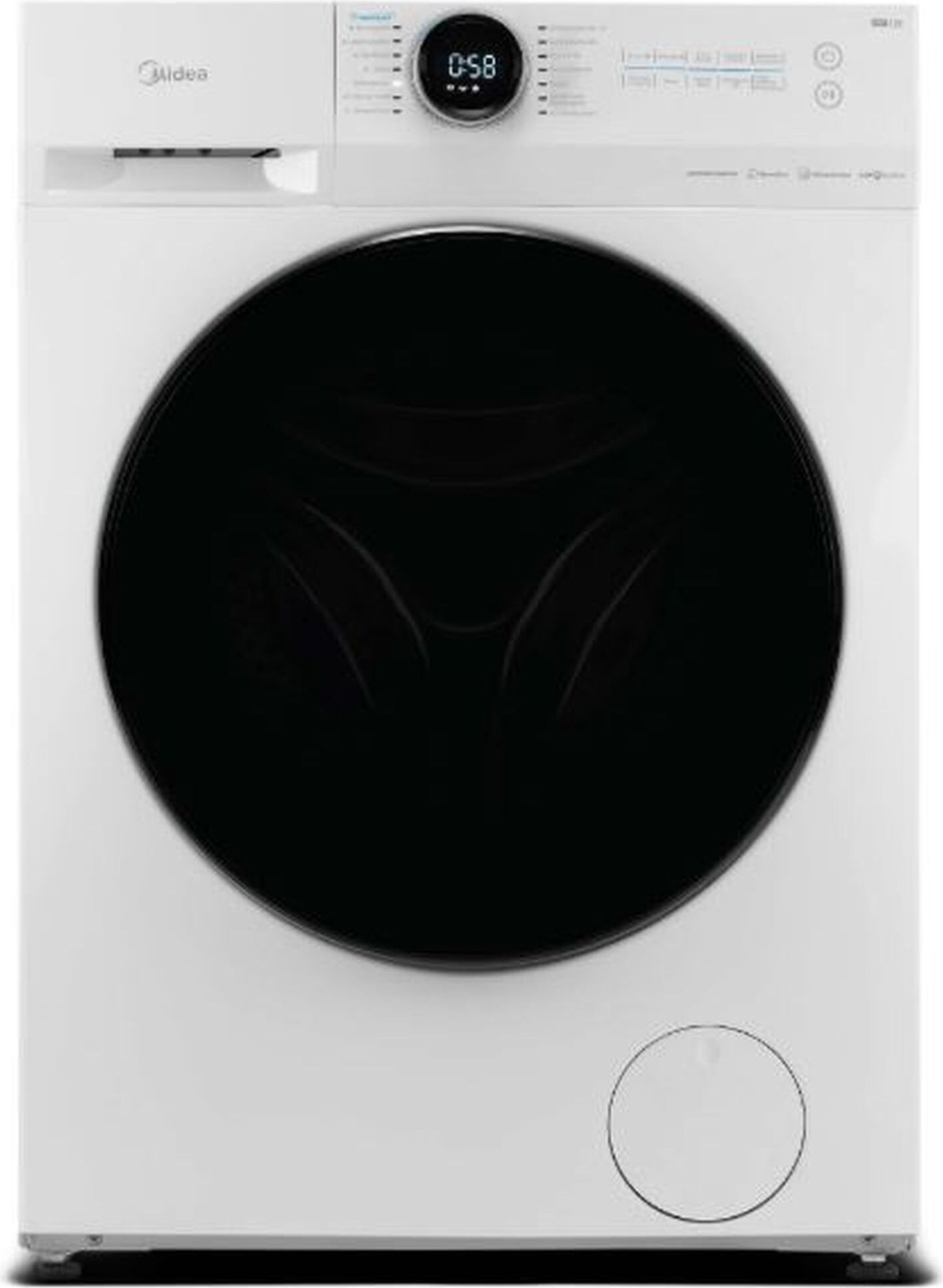 Waschmaschine 10 kg Steam Care WLAN Funktion Midea Lunar MF200W100WB-14A