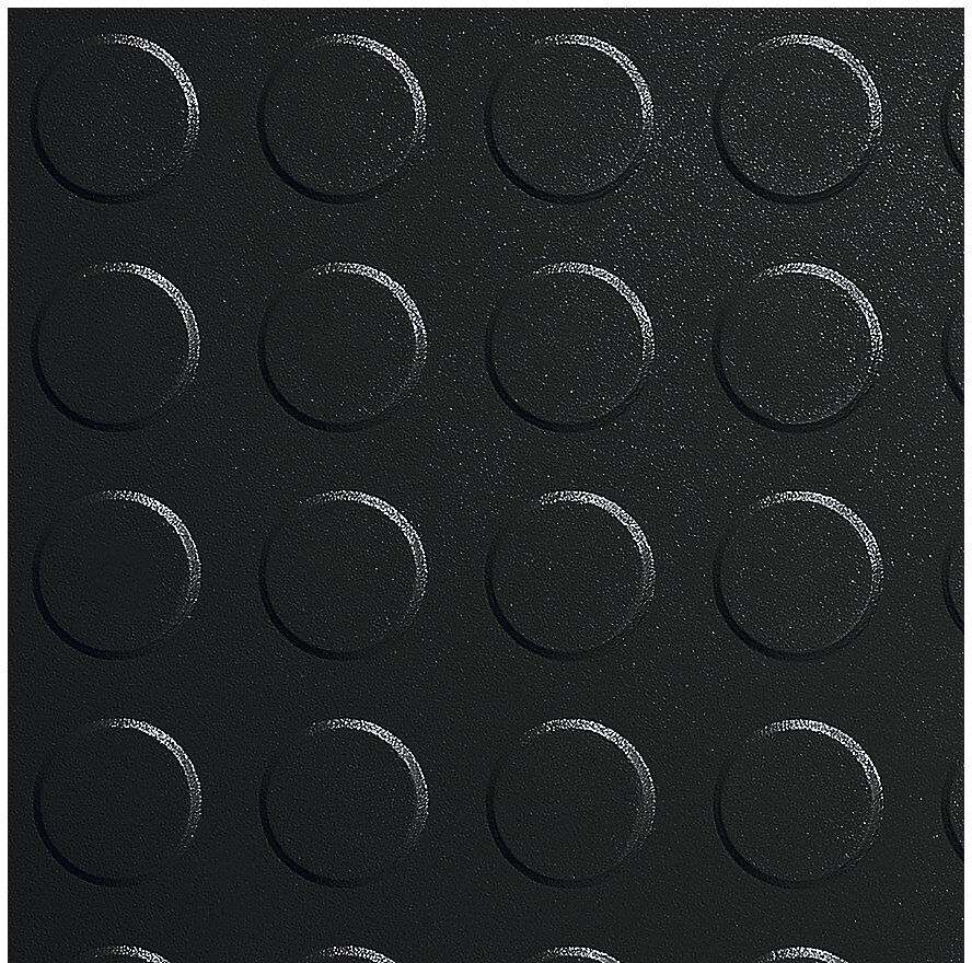 PVC-Bodenfliesen Tough-Lock, mit genoppter Oberfläche, VE 8 Stk, schwarz COBA