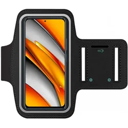 SmartFitness Xiaomi Poco F3 Handy Sport Armband, Smartphone Sportarmband, Schwarz