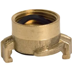 Mega, Schlauchanschluss + Schlauchverbinder, Gewindestück Messing Innengewinde 3/4 ′′ (Schlauchkupplung, 40 mm)