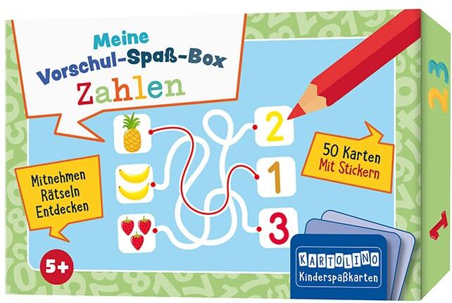 Meine Vorschul-Spaß-Box: Zahlen: Mitnehmen, rätseln, entdecken (KARTOLINO Kinderspaßkarten: Meine Vorschul-Spaß-Box) - Preis vom 30.09.2026 22:30:23 h