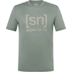 Super Natural, Herren, Sportshirt, Denim Logo (M), Grün