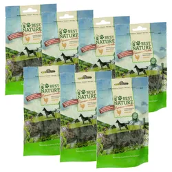 Best Nature Premium Snack für Hunde, 7x 80 g - Häppchen Huhn