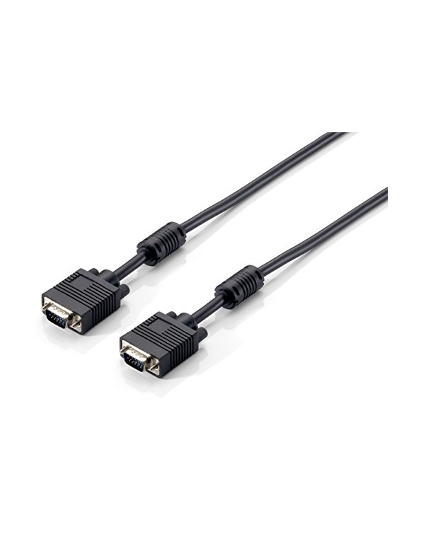 equip VGA/VGA 1.8m VGA D-Sub Schwarz VGA-Kabel Cable M/M (118817)