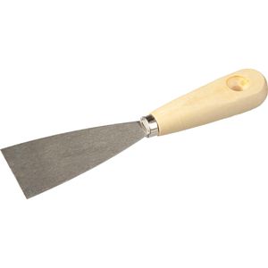 Nölle Spachtel 710450, Breite 50mm, Malerspachtel aus Stahl, mit Holzgriff