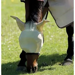 Horseware Amigo Fly Mask Fliegenmaske Oatmeal + UV Schutz, Größe: Shetty