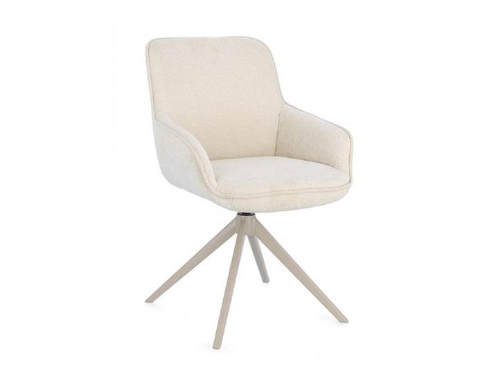 FAUTEUIL EN TISSU PIVOTANT 360° MATILDA