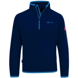 Trollkids Kids Nordland Half Zip - 128 - navy/light blue