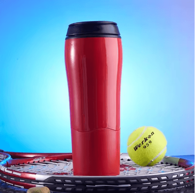 Inspire Picks Magic Suction Cup Anti Spill Water Bottle Non Slip Portable Drinking Cup red 1pc as Shown