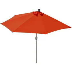 Décoshop26 - Halbkreisförmiger Sonnenschirm für Balkon oder Terrasse UV-Schutz 50+ Polyester/Aluminium 3 kg Spannweite 300 cm 04_0003902