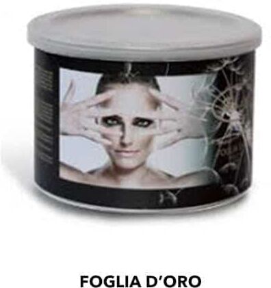 Roial Cera Depilatoria Liposolubile Foglia d'Oro 400 ml per Ceretta Professionale 24 barattoli