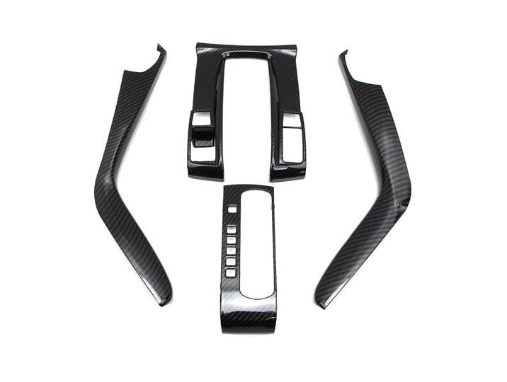 Couvercle de panneau de changement de vitesse de Console centrale, Style Fiber de carbone pour Honda Civic 2016 2017 2018 2019
