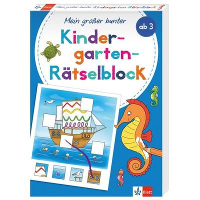 Klett Mein großer bunter Kindergarten-Rätselblock, Taschenbuch von , Klett Lerntraining bei PONS Langenscheidt GmbH, 978-3-12-949723-4