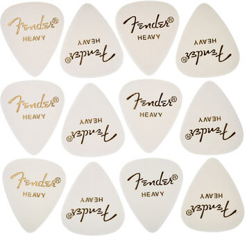 Fender Classic Celluloid Pick White H Weiß