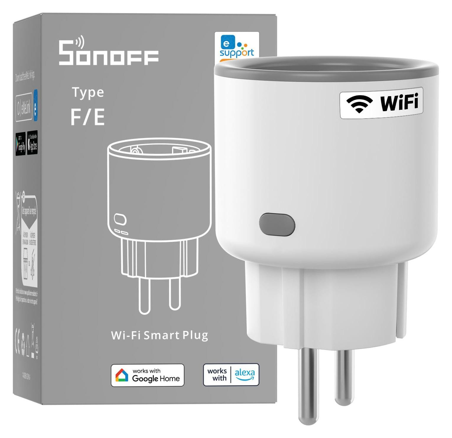 Smart Socket 16A 2.4G WIFI Smart Plug met timer en energiemonitoring