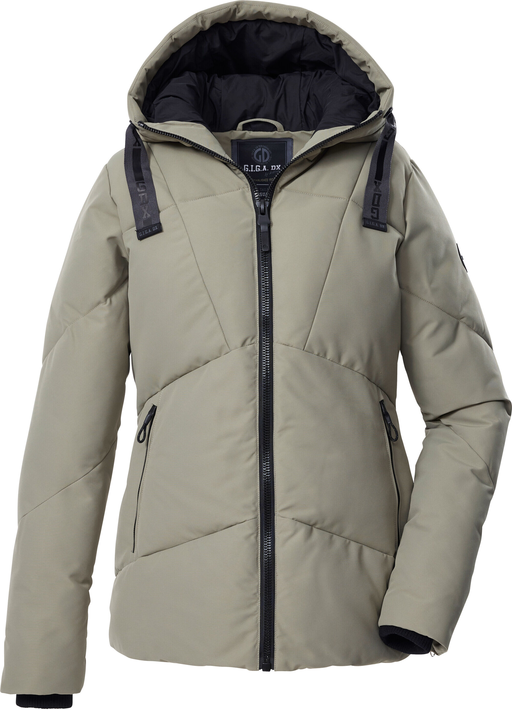 Steppjacke "GW 40 WMN QLTD JCKT", Damen, Gr. 42, grün (helloliv), Obermaterial: 100% Polyester.Futter: 100% Polyester.Füllung: 100% Polyester, G.I.G.A. DX BY KILLTEC, Jacken Steppjacke, Moderne, wasserabweisende Funktionsjacke, winddicht, atmungsaktiv hel