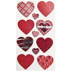 6x Heyda, Sticker, Motivsticker Herzen (11 Sticker)