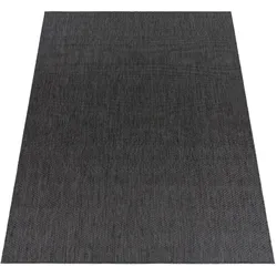 KADIMA DESIGN Teppich Kurzflor Unifarben Wohnzimmer schmutzabweisend Anthrazit Rechteckig 60x100 | 100% Polypropylen, Rücken aus Polypropylen | pflegeleicht