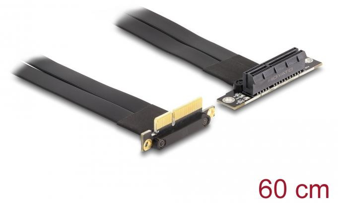 Delock PCI Express x4 riserkaart met 60 cm kabel, 90 graden gekanteld