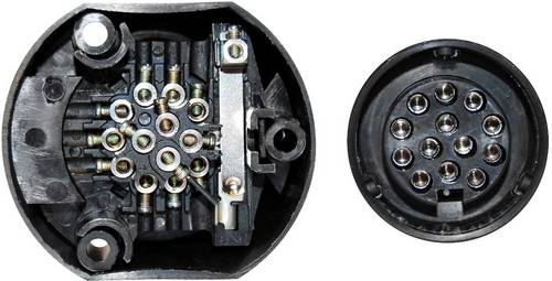 TFA Stecker 88005 Anhänger-Steckdose [ - Steckdose 13polig] Kunststoff