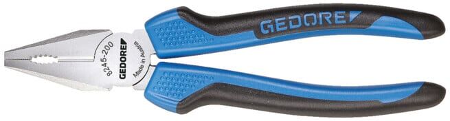 Pince combinée Gedore 160 mm, manche à 2 composants, avec tête fine (6733070)