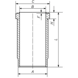 Zylinderlaufbuchse MAHLE 037 WN 36 01