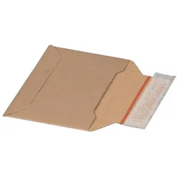 VEPATIM 100x Wellpappe Versandtaschen 177x120mm bis 48mm Höhe Selbstklebeverschluss Aufreißfaden Kompaktbrief