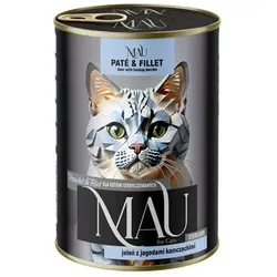 MAU Pastete und Filet – Nassfutter für kastrierte Katzen: Hirsch mit Kamtschatka-Beeren 400g