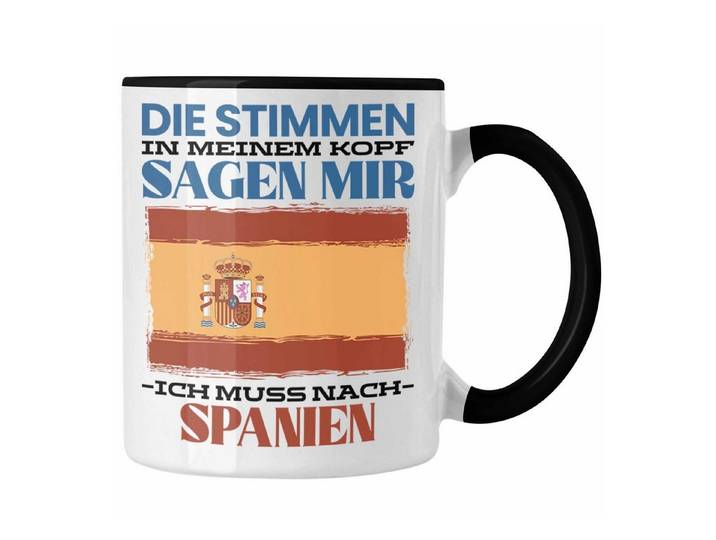 Trendation Tasse Trendation - Spanien Tasse Urlaub Heimat Geschenk Spruch Spanier Gesch