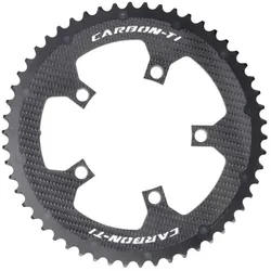 CARBON-TI Kettenblatt X-CarboRing Evo Carbon | 5-Arm LK 110 | außen 5