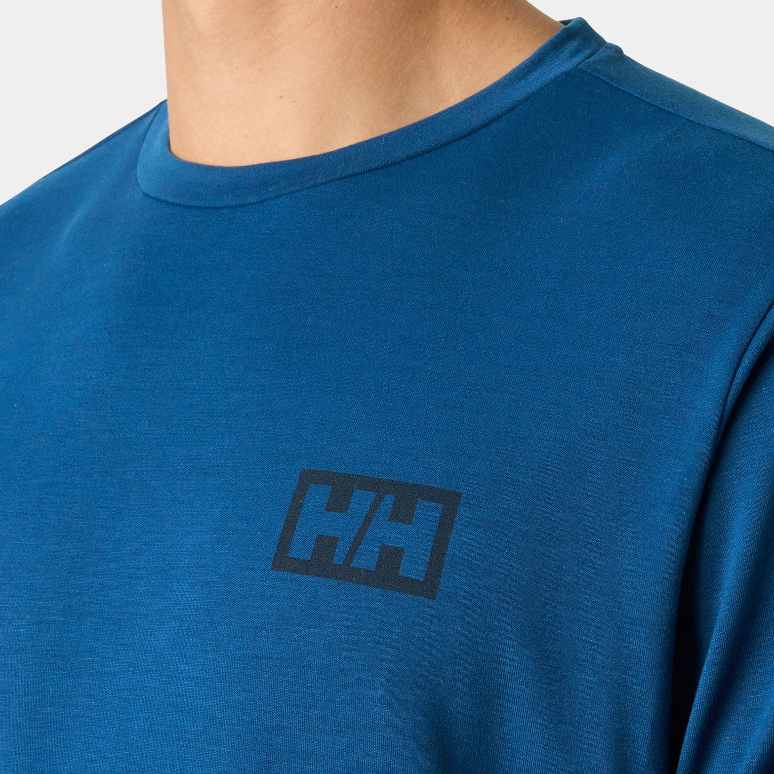 Helly Hansen Men's Skog Graphic Long Sleeve Tee - Blue - L