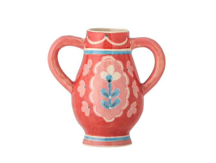 Vase Lilam - Rosé, aus Steingut - Rosé - Luxusbetten24