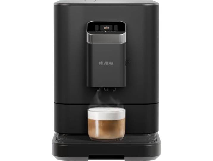 Nivona NIVO 7'101 Kaffeevollautomat mit Milchschaum – OneTouch Cappuccino, Espresso & Americano Bluetooth App-Steuerung, kratzfestes Touchdisplay, herausnehmbare Brüheinheit, Schwarz