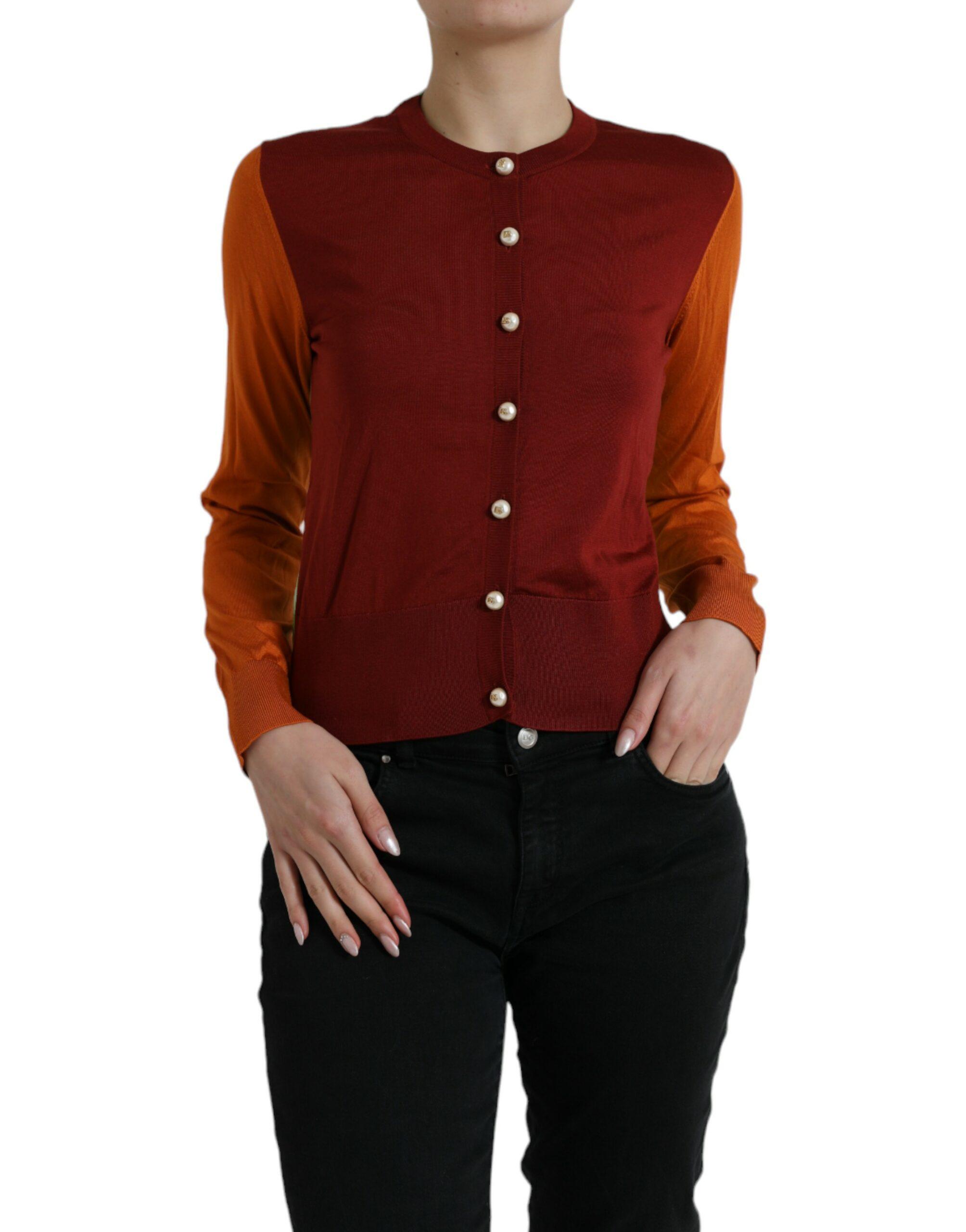 Farbenblock Strickcardigan