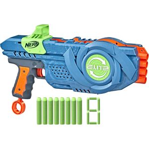 Nerf Blaster Flipshots Flip-8, 2 x 4 Läufe, mit Visier und 8 Darts