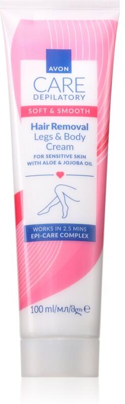 Avon Soft & Smooth crème dépilatoire pour peaux sensibles 100 ml