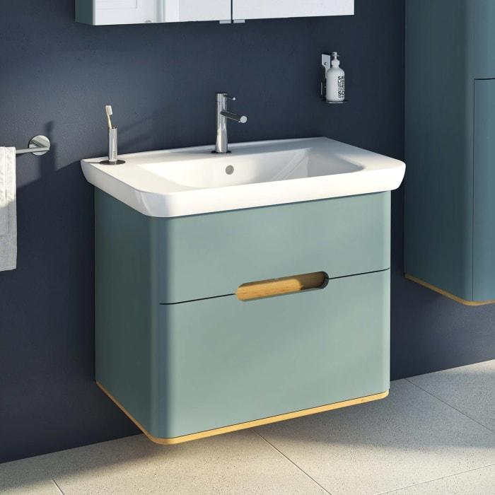 Vitra Sento Waschtischkombination 78 x 48,5 cm mit 2 Auszügen