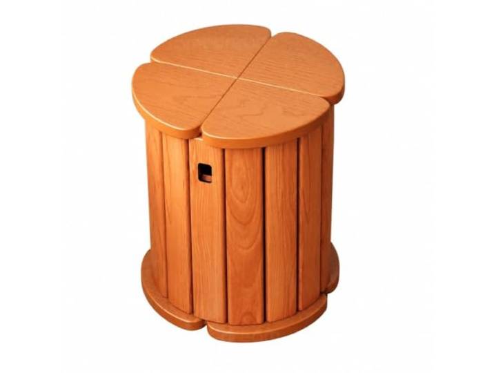 YDHFCD Stapelbare Holzhocker aus Massivholz mit Rollenfuß Passt unter den Esstisch und rollt leicht(Style 3)