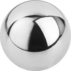 KUGELKNOPF DIN319 D1=25, FORM:K MIT PASSBOHRUNG D=10, ALUMINIUM POLIERT